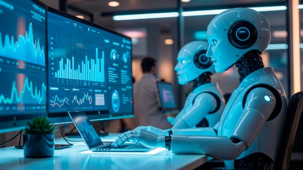 robots-analyzing-data-computer-screens