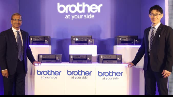 (Left) Alok Nigam, Managing Director,  Brother International India and  (Right) Salem Nishi, Director, Brother International India