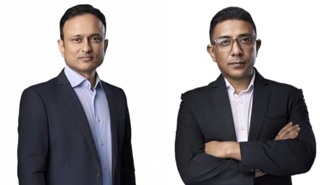 Saurabh Jain, CMO; and Samujjwal Ghosh, CEO, The House of Abhinandan Lodha