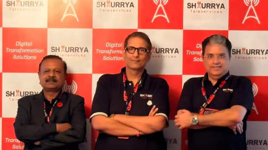 Left to right -- Sanjeev Goel, Chief Business Officer; Mahesh Chaudhary, CEO; Salil Ahuja, Chief Strategy Officer